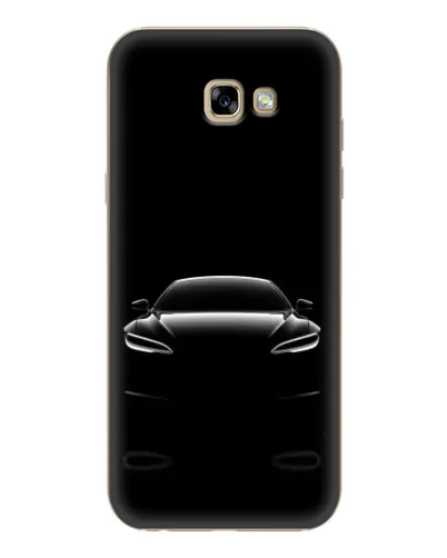 Чехол для Samsung Galaxy A7 2017 (A720, A720F) с картинкой «Силуэт Tesla Night»