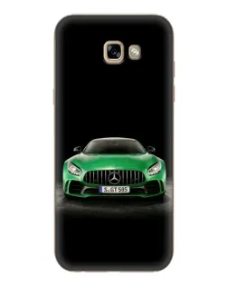 Чехол для Samsung Galaxy A7 2017 (A720, A720F) с картинкой «Mercedes — неоновый лого»