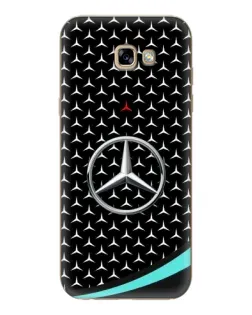 Чехол для Samsung Galaxy A7 2017 (A720, A720F) с картинкой «Mercedes — бирюзовый акцент»