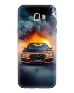 Чехол для Samsung Galaxy A7 2017 (A720, A720F) с картинкой «Audi в огненном дыму»