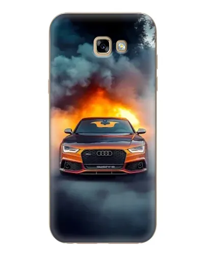 Чехол для Samsung Galaxy A7 2017 (A720, A720F) с картинкой «Audi в огненном дыму»