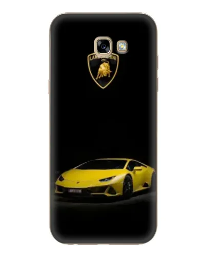 Чехол для Samsung Galaxy A7 2017 (A720, A720F) с картинкой «Lamborghini желтый акцент»