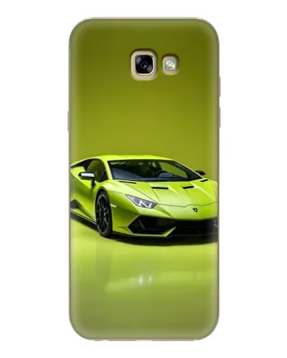 Чехол для Samsung Galaxy A7 2017 (A720, A720F) с картинкой «Салатовый Lamborghini Huracan»