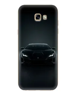 Чехол для Samsung Galaxy A7 2017 (A720, A720F) с картинкой «Черный Lamborghini Aventador»