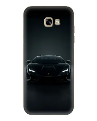 Чехол для Samsung Galaxy A7 2017 (A720, A720F) с картинкой «Черный Lamborghini Aventador»