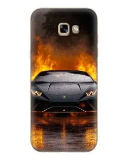 Чехол для Samsung Galaxy A7 2017 (A720, A720F) с картинкой «Lamborghini в огне»