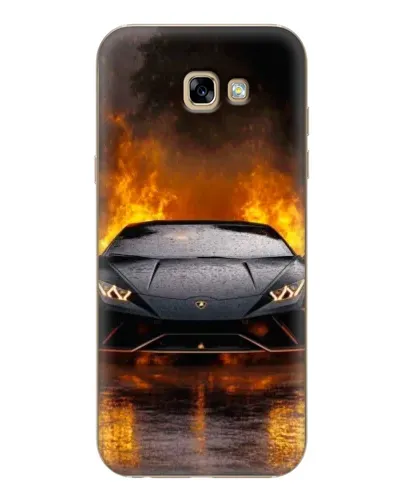Чехол для Samsung Galaxy A7 2017 (A720, A720F) с картинкой «Lamborghini в огне»