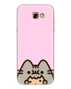 Чехол для Samsung Galaxy A7 2017 (A720, A720F) с картинкой «Pusheen и печенье»
