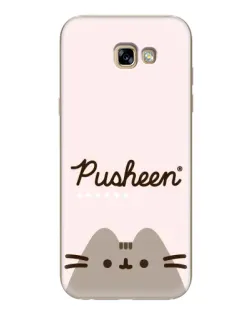 Чехол для Samsung Galaxy A7 2017 (A720, A720F) с картинкой «Pusheen логотип»