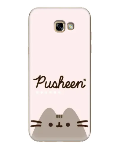 Чехол для Samsung Galaxy A7 2017 (A720, A720F) с картинкой «Pusheen логотип»