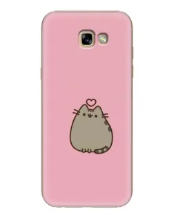 Чехол для Samsung Galaxy A7 2017 (A720, A720F) с картинкой «Pusheen сердце»