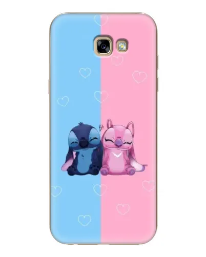 Чехол для Samsung Galaxy A7 2017 (A720, A720F) с картинкой «Stitch и Angel Love»