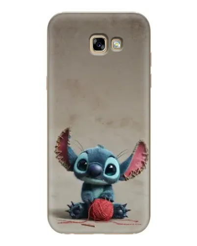 Чехол для Samsung Galaxy A7 2017 (A720, A720F) с картинкой «Стич на коричневом фоне»