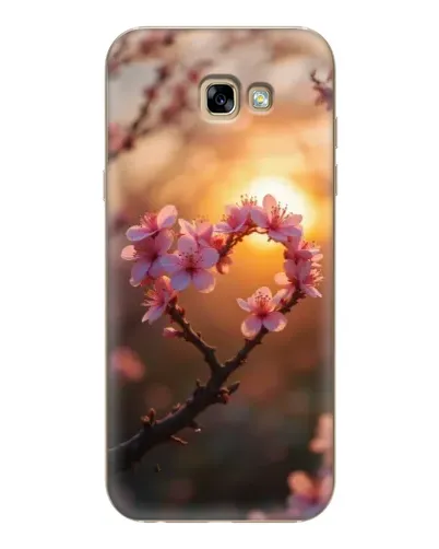 Чехол для Samsung Galaxy A7 2017 (A720, A720F) с картинкой «Розовый цвет сердце на фоне заката» Чехол для Samsung Galaxy A7 2017 (A720, A720F) с картинкой «Розовый цвет сердце на фоне заката»