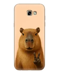 Чехол для Samsung Galaxy A7 2017 (A720, A720F) с картинкой «Капибара виктория»