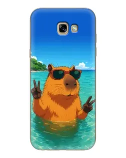 Чехол для Samsung Galaxy A7 2017 (A720, A720F) с картинкой «Морская капибара»