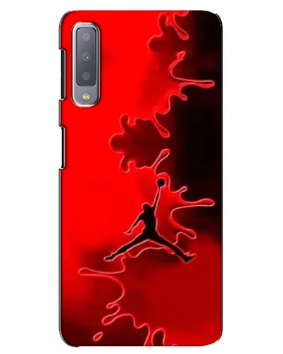 Чехол для Samsung Galaxy A7 2018 (A750) с картинкой «Jordan Red Smoke»