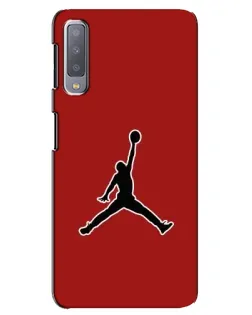 Чехол для Samsung Galaxy A7 2018 (A750) с картинкой «Jordan Red Back»