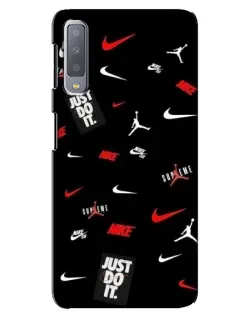 Чехол для Samsung Galaxy A7 2018 (A750) с картинкой «Nike Mix Pattern»