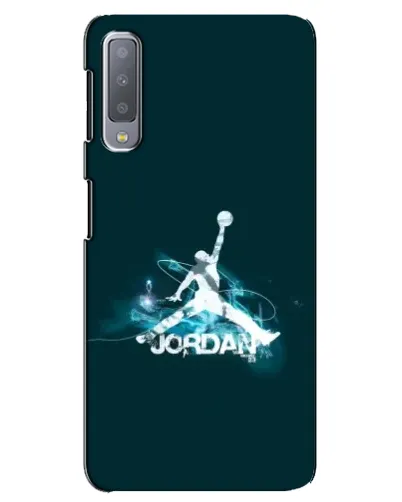 Чехол для Samsung Galaxy A7 2018 (A750) с картинкой «Jordan Blue Fire»
