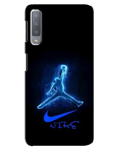Чехол для Samsung Galaxy A7 2018 (A750) с картинкой «Jordan Neon Blue»