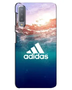 Чехол для Samsung Galaxy A7 2018 (A750) с картинкой «Океанская глубина адидас» Чехол для Samsung Galaxy A7 2018 (A750) с картинкой «Океанская глубина адидас»