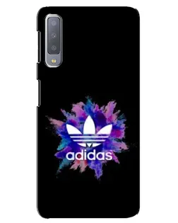 Чехол для Samsung Galaxy A7 2018 (A750) с картинкой «Взрыв красок Adidas»