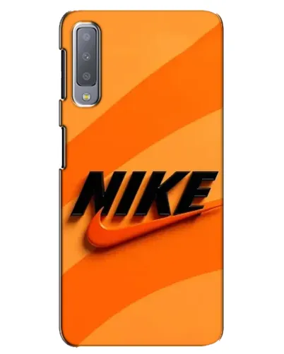 Чехол для Samsung Galaxy A7 2018 (A750) с картинкой «Оранжевый драйв Nike» Чехол для Samsung Galaxy A7 2018 (A750) с картинкой «Оранжевый драйв Nike»