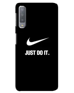 Чехол для Samsung Galaxy A7 2018 (A750) с картинкой «Классический принт Nike» Чехол для Samsung Galaxy A7 2018 (A750) с картинкой «Классический принт Nike»