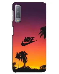 Чехол для Samsung Galaxy A7 2018 (A750) с картинкой «Nike на закате солнца» Чехол для Samsung Galaxy A7 2018 (A750) с картинкой «Nike на закате солнца»