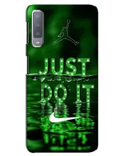 Чехол для Samsung Galaxy A7 2018 (A750) с картинкой «Зеленый неоновый Nike» Чехол для Samsung Galaxy A7 2018 (A750) с картинкой «Зеленый неоновый Nike»