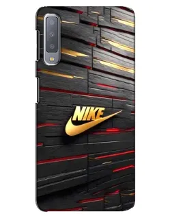 Чехол для Samsung Galaxy A7 2018 (A750) с картинкой «Золотой Nike на металле» Чехол для Samsung Galaxy A7 2018 (A750) с картинкой «Золотой Nike на металле»
