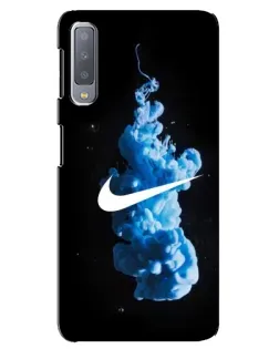 Чехол для Samsung Galaxy A7 2018 (A750) с картинкой «Nike и синий дым» Чехол для Samsung Galaxy A7 2018 (A750) с картинкой «Nike и синий дым»
