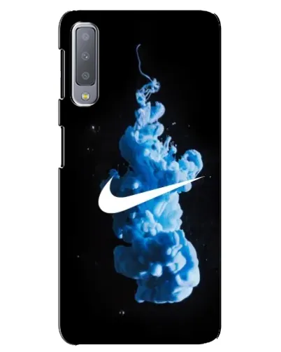 Чехол для Samsung Galaxy A7 2018 (A750) с картинкой «Nike и синий дым» Чехол для Samsung Galaxy A7 2018 (A750) с картинкой «Nike и синий дым»