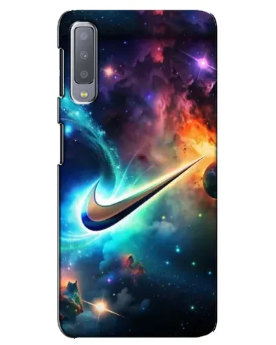Чехол для Samsung Galaxy A7 2018 (A750) с картинкой «Космический Nike Swoosh» Чехол для Samsung Galaxy A7 2018 (A750) с картинкой «Космический Nike Swoosh»