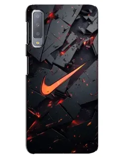 Чехол для Samsung Galaxy A7 2018 (A750) с картинкой «Nike — эффект разломов» Чехол для Samsung Galaxy A7 2018 (A750) с картинкой «Nike — эффект разломов»