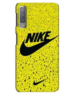Чехол для Samsung Galaxy A7 2018 (A750) с картинкой «Желтый текстурный Nike» Чехол для Samsung Galaxy A7 2018 (A750) с картинкой «Желтый текстурный Nike»