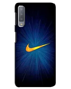 Чехол для Samsung Galaxy A7 2018 (A750) с картинкой «Синий пульс Nike» Чехол для Samsung Galaxy A7 2018 (A750) с картинкой «Синий пульс Nike»
