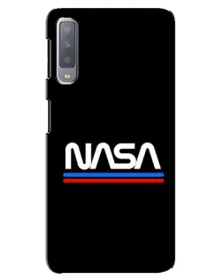 Чехол для Samsung Galaxy A7 2018 (A750) с картинкой «NASA — классика Red Blue» Чехол для Samsung Galaxy A7 2018 (A750) с картинкой «NASA — классика Red Blue»