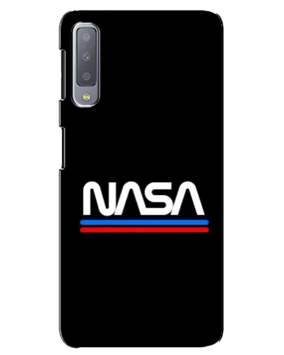 Чехол для Samsung Galaxy A7 2018 (A750) с картинкой «NASA — классика Red Blue»