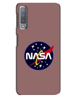 Чехол для Samsung Galaxy A7 2018 (A750) с картинкой «NASA — ретро космос»