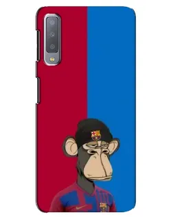 Чехол для Samsung Galaxy A7 2018 (A750) с картинкой «Bored Ape — фанат Барсы»