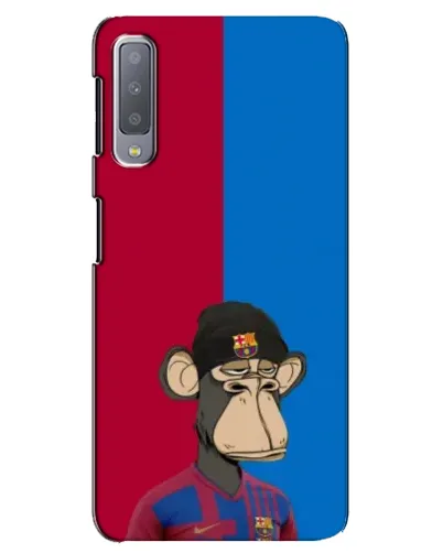 Чехол для Samsung Galaxy A7 2018 (A750) с картинкой «Bored Ape — фанат Барсы»