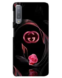 Чехол для Samsung Galaxy A7 2018 (A750) с картинкой «Gucci — неоновая роза»