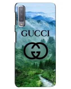 Чехол для Samsung Galaxy A7 2018 (A750) с картинкой «Gucci — горный пейзаж»