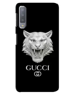 Чехол для Samsung Galaxy A7 2018 (A750) с картинкой «Gucci — серебряный лев»