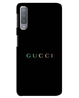 Чехол для Samsung Galaxy A7 2018 (A750) с картинкой «Gucci — неоновый минимализм»