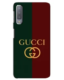 Чехол для Samsung Galaxy A7 2018 (A750) с картинкой «Gucci — темно-зеленый градиент»