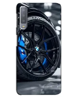 Чехол для Samsung Galaxy A7 2018 (A750) с картинкой «Колесо BMW вблизи» Чехол для Samsung Galaxy A7 2018 (A750) с картинкой «Колесо BMW вблизи»