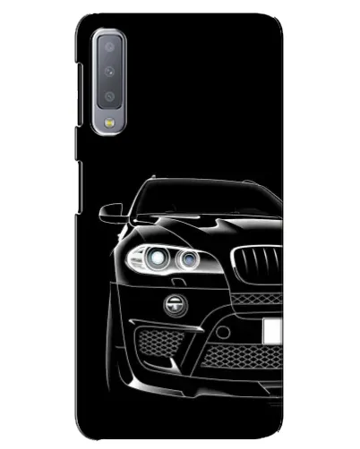 Чехол для Samsung Galaxy A7 2018 (A750) с картинкой «Темный силуэт BMW»